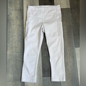 Athleta Ultimate Stash Pocket Capri Legging - Small - Light Cream Color